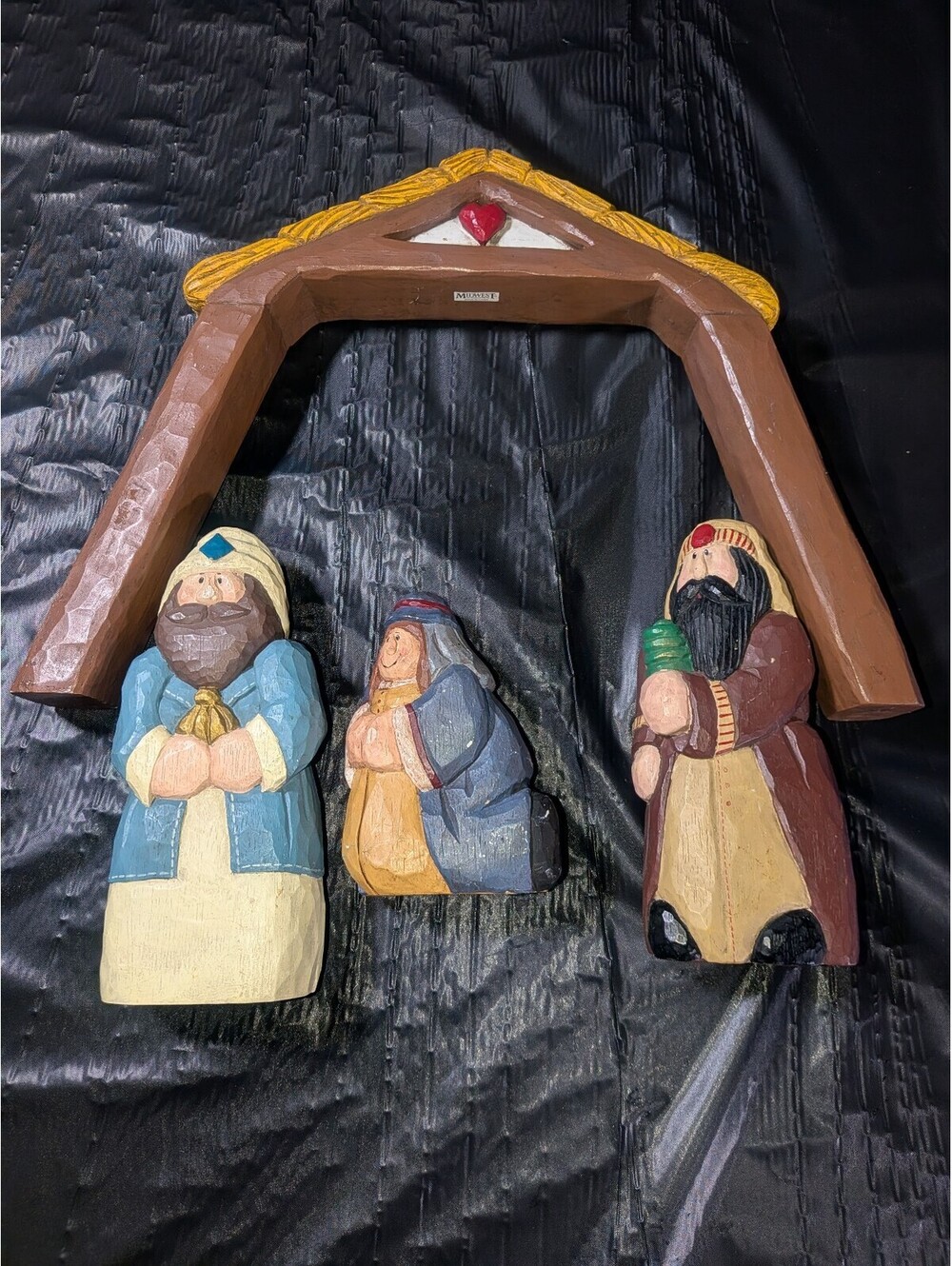 Midwest of Cannon Falls Wooden Nativity Figurines (Not complete)
